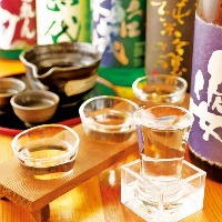 厳選された日本酒。日本酒好きな方は単品での注文もおすすめ！