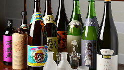 日本酒・焼酎愛好家も満足◎全国の銘酒約40種類を常時ご用意