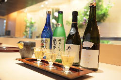 オススメの源’ｓ上撰や越乃影虎など日本酒メニューの数々