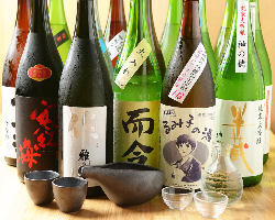 三重県全域の旬銘酒を多数ご用意。まずは利き酒セットをどうぞ！