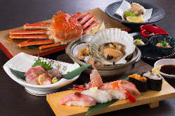 寿司、しゃぶしゃぶなどの食べ放題が充実。