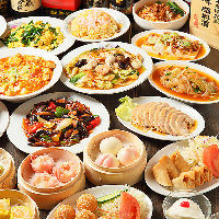 お肉料理や魚料理、点心など70種類以上の中国料理が食べ放題！