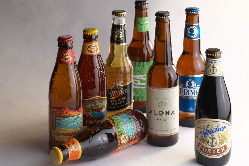 ボトルビールも12種類。自分好みのビールを見つけてみて下さい。