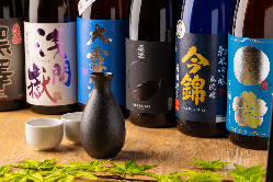 日本酒の種類も豊富！