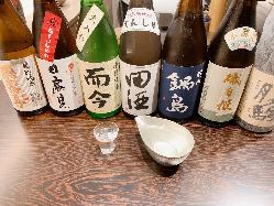 お食事に合う日本酒を多数ご用意しております。