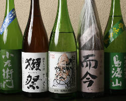 季節限定の日本酒 揃えています