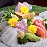 新潟港、佐渡沖の地魚を中心に仕入れ。味と鮮度は間違いなし。