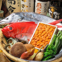 新鮮な魚介たちを贅沢に使用した絶品肴料理を堪能。